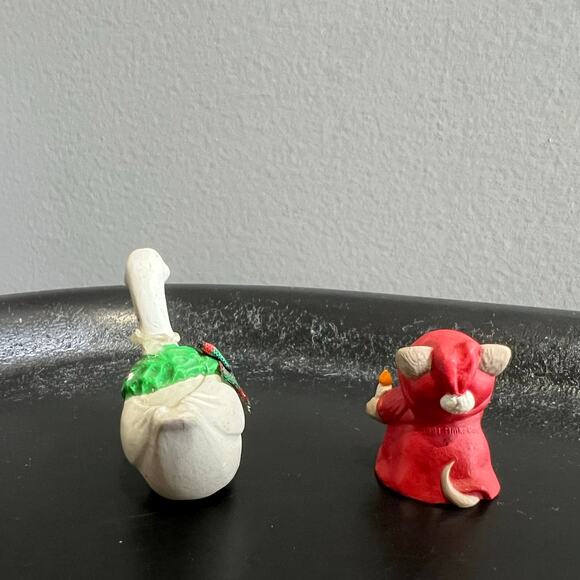 Vintage Hallmark Merry Miniature Christmas Goose and Mouse - Picture 7 of 8